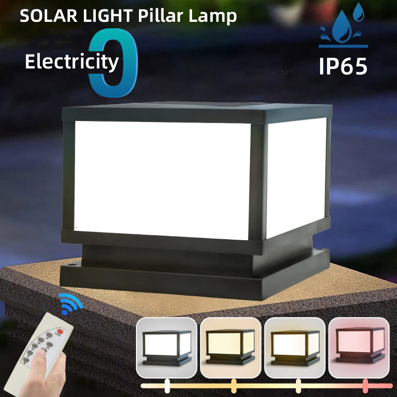 Outdoor Power Post - LED Solar Lights Outdoors Waterproof Solar