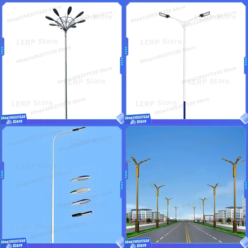 Outdoor Power Post - Modern LED Street Light IP65 Waterproof