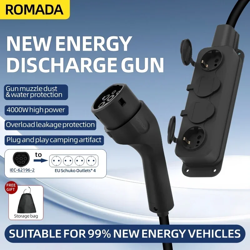 Portable 16A 4KW Electric Car  - Outdoor Power Wire recension och pris