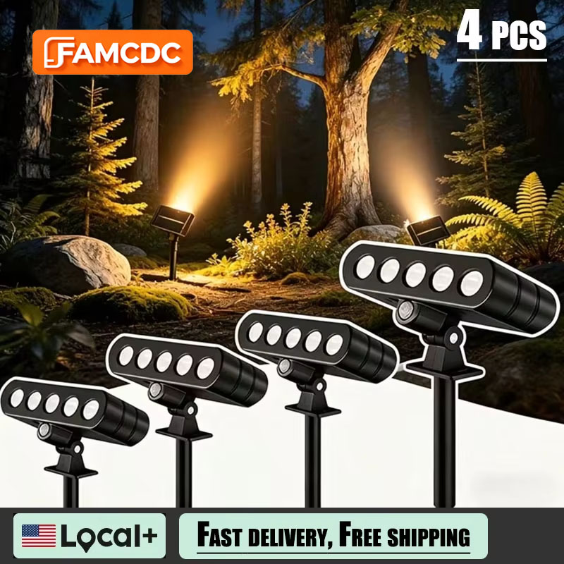 4 PACK Solar Outdoor Spotlight - Outdoor Power Pack recension och pris