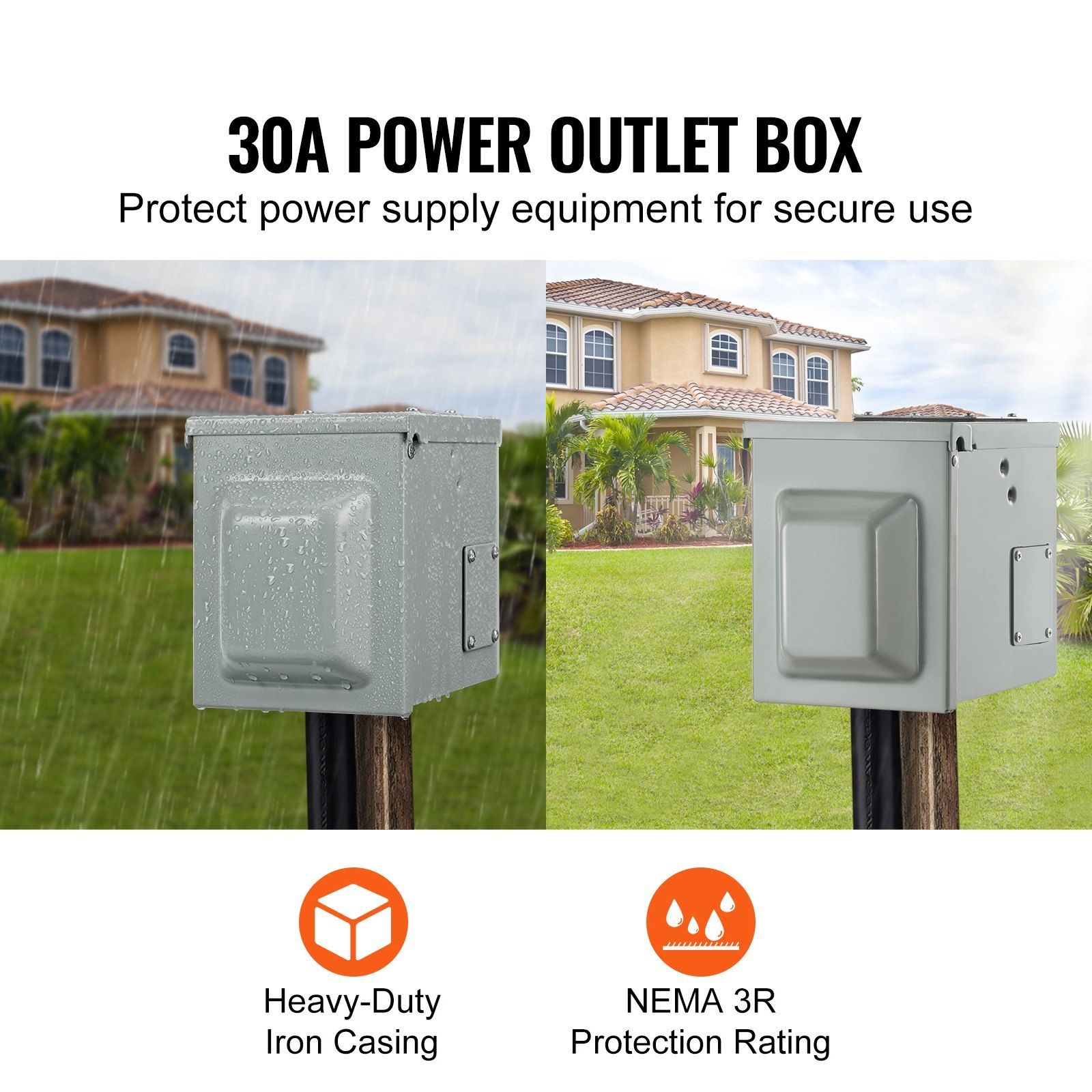 For UL Standards Tested 30 Amp - Outdoor Power Receptacle Box recension och pris