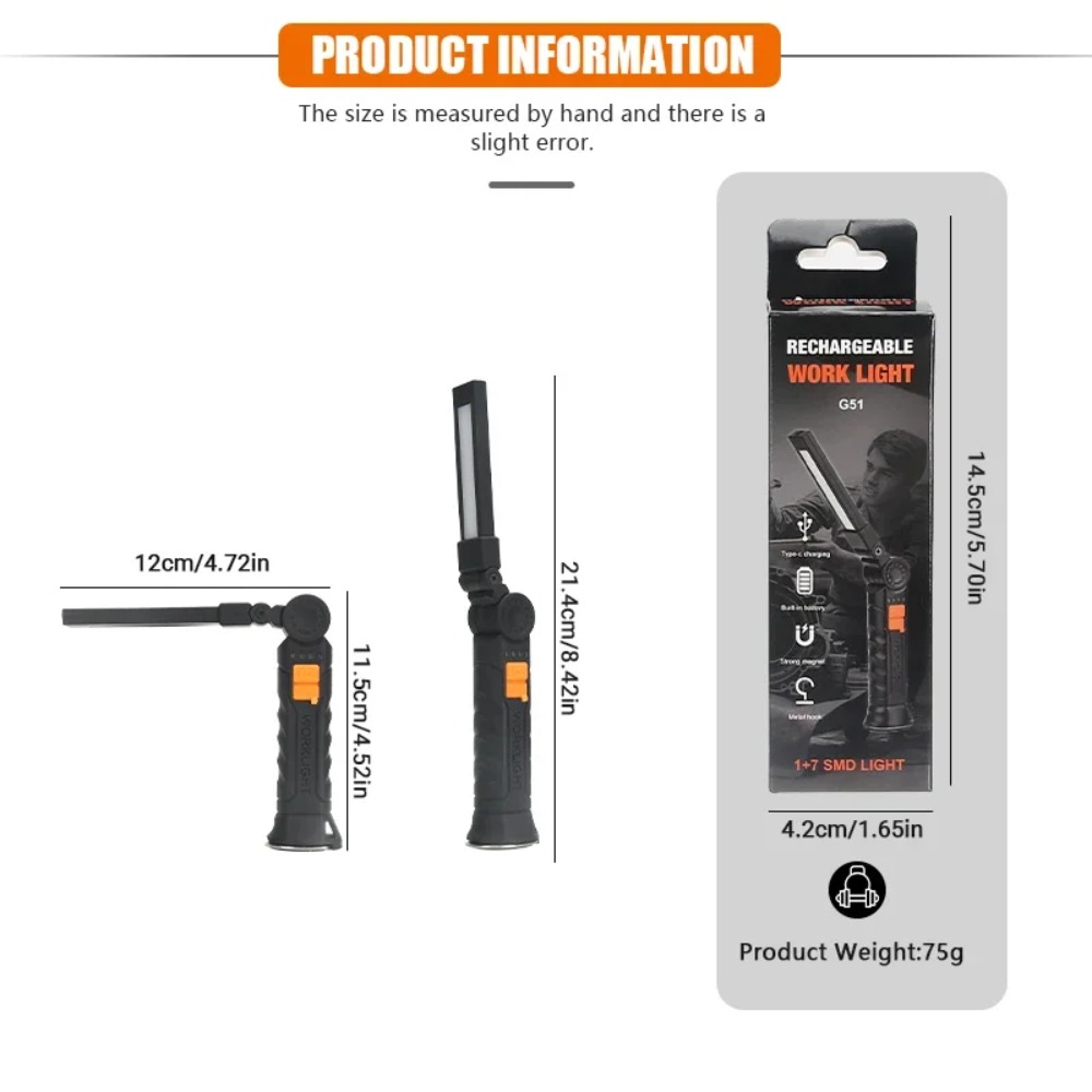 Portable COB LED Flashlight US - Outdoor Usb Power Bank recension och pris