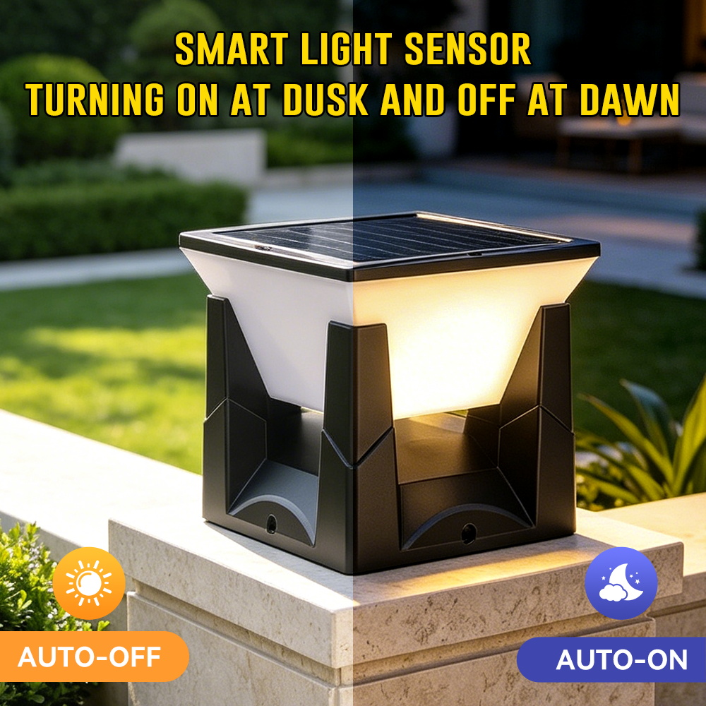 3-Color Solar Post Light IP65  - Outdoor Power Post recension och pris