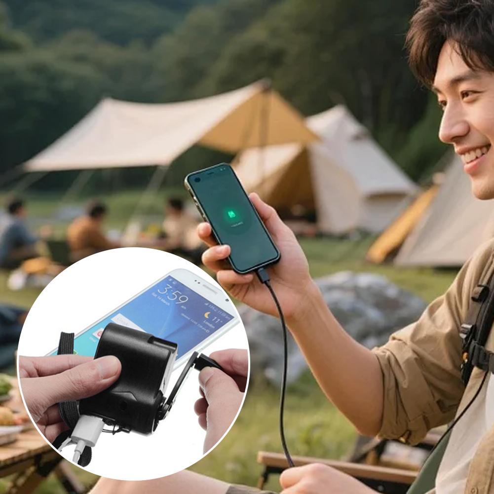 Hand-Crank USB Emergency Charg - Outdoor Power Pack recension och pris