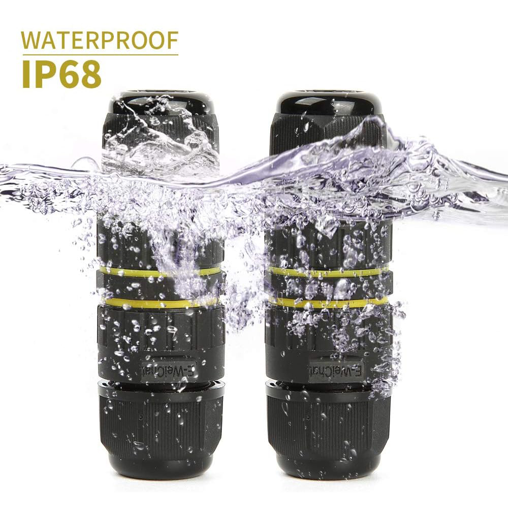 2 Way 2/3Pin IP68 Outdoor Wate - Outdoor Power Wire recension och pris