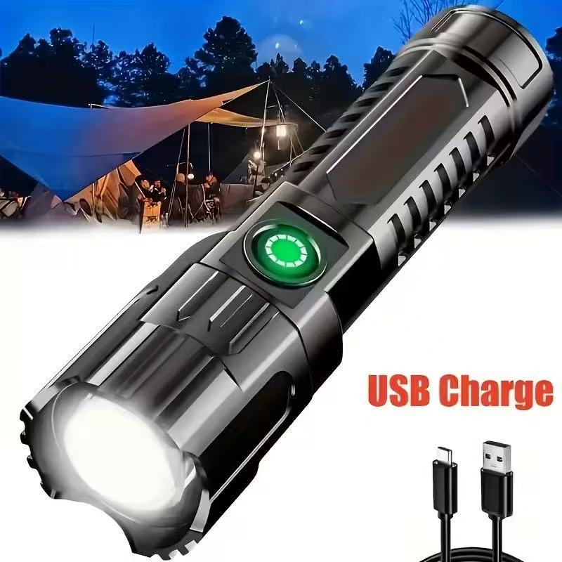 New High-power Led Flashlight  - Outdoor Usb Power Bank recension och pris