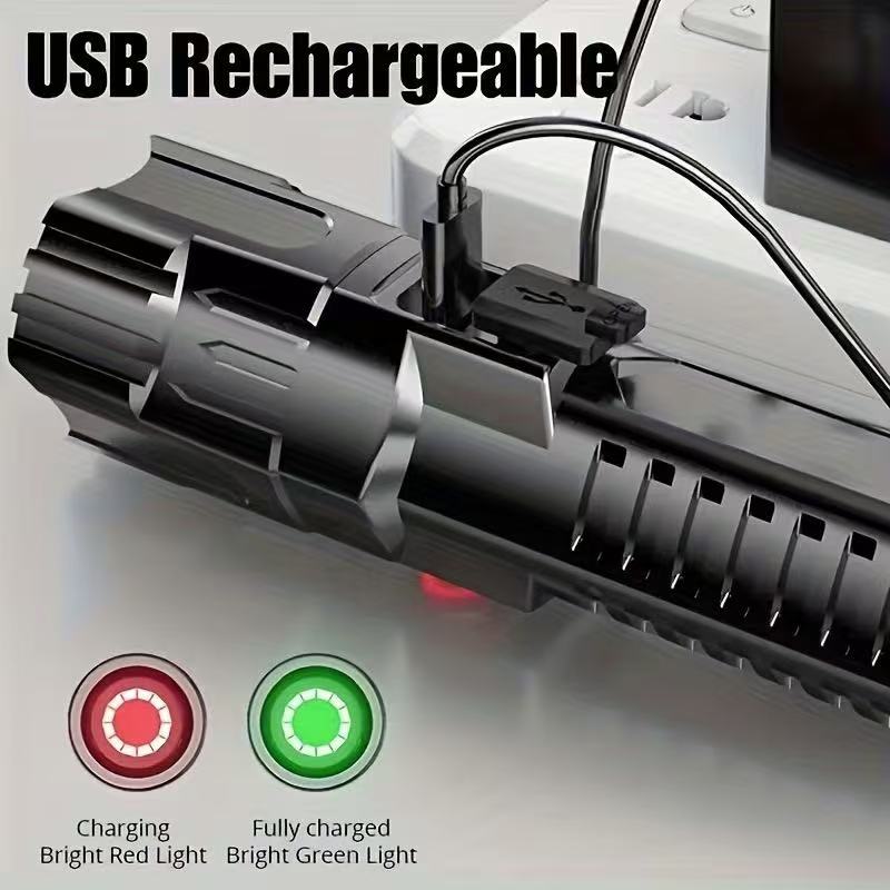 New High-power Led Flashlight  - Outdoor Usb Power Bank recension och pris