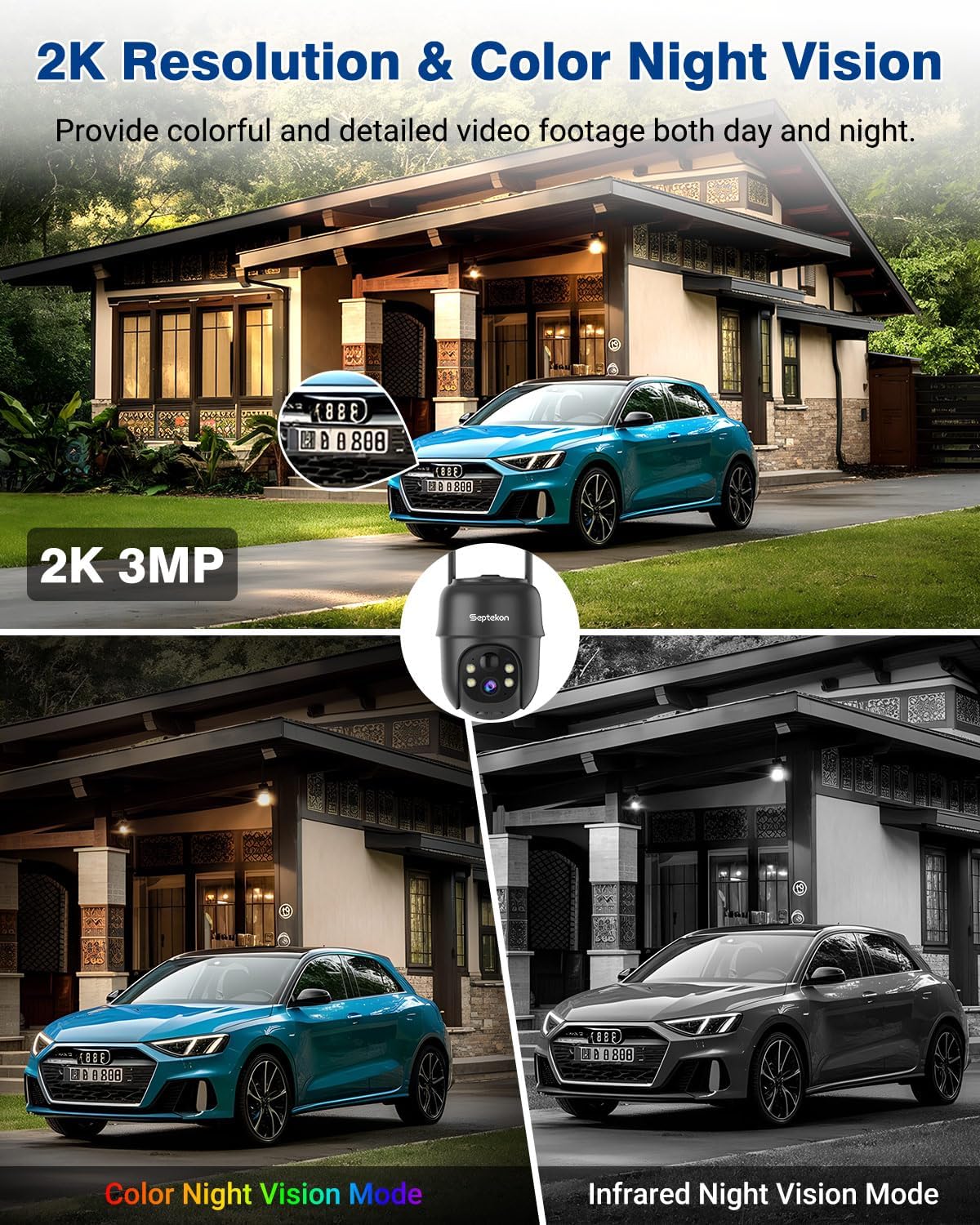 2K Solar Wireless Outdoor Secu - Outdoor Power Pack recension och pris
