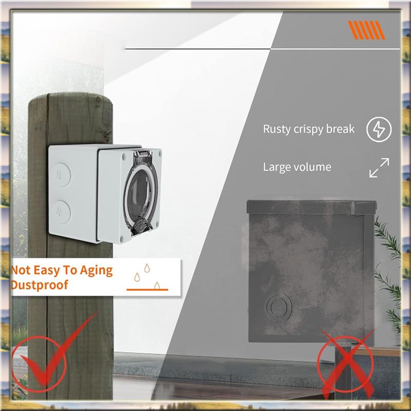 AA46 HOT-50Amp Outdoor Power O - Outdoor Power Receptacle Box recension och pris