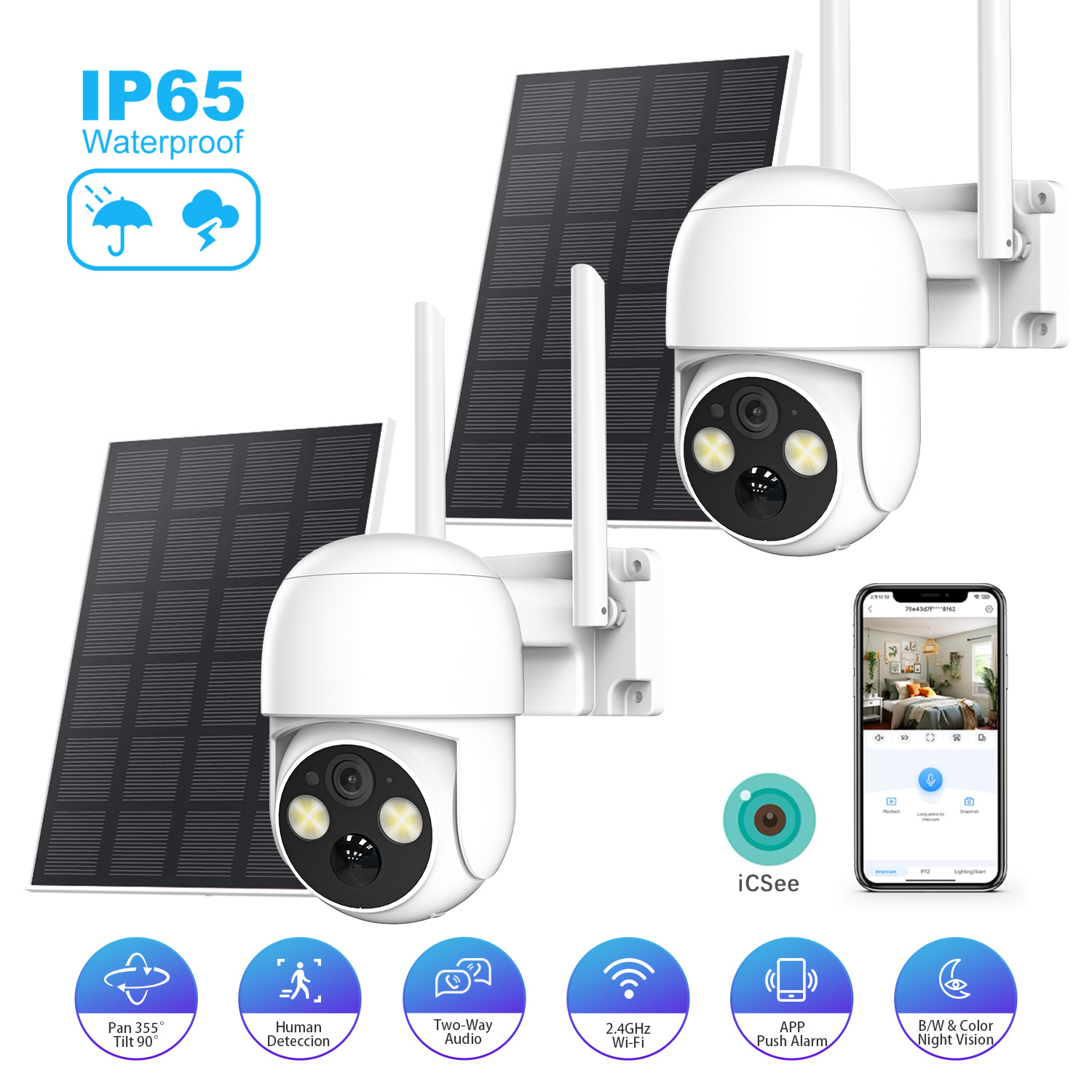 XVIM 2-Pack 5MP Solar-Powered  - Outdoor Power Pack recension och pris